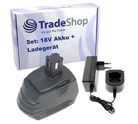 Trade-Shop Kit 2 en 1 : batterie NI-Mh 18 V / 2200 mAh + bloc d'alimentation pour Hilti SFL18 SFL-18 remplace SFB180 SFB185 SFC-7/18 / lampe, perceuse-visseuse sans fil