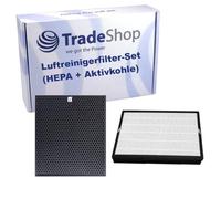 Trade-Shop Kit de filtres 2 en 1 (filtre HEPA + filtre à charbon actif) compatible avec Philips FY2422/30, FY2420/30 / pièces de rechange pour purificateur d'air, purificateur d'air