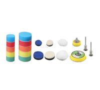 Trade-Shop Kit de polissage compatible avec Proxxon, compatible avec les éponges de polissage Dremel 25 mm 50 mm pour le polissage, le cirage et le scellage