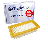 Trade-Shop Lot de 10 filtres plissés plats HEPA de rechange pour Kärcher AD 3.200 CH AD 3.200 CN AD 3.200 EU-I AD 3.200 EU-II AD 4 Premium