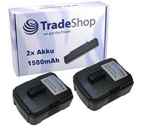 Trade-Shop Lot de 2 batteries Li-Ion 12 V / 1500 mAh pour outils Ryobi AEG, 130503008, 5132000046, BPL-1213, RB12L13