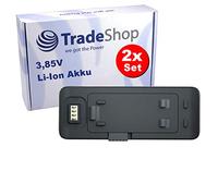 Trade-Shop Lot de 2 batteries Li-Ion 1350 mAh Remplace Insta IS360RB Compatible avec caméra d'action Insta 360 One R