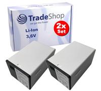 Trade-Shop Lot de 2 batteries Li-Ion 3,6 V 14000 mAh compatibles avec Arlo Pro 3 Light, Pro 3 Floodlight, Pro 4 XL, Ultra 2 XL remplace 308-50019-01 VMA5420-10000S CS-NAR700XL