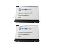 Trade-Shop Lot de 2 batteries Li-ion 3,85 V / 1800 mAh compatibles avec Insta360 ONE X2 remplace IS360X2B caméra d'action 360°