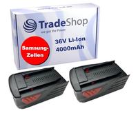 Trade-Shop Lot de 2 batteries Li-ion 36 V / 4000 mAh compatibles avec Hilti TE6-A36, TE6-A36 AVR, TE6-ALi, TE 30-A36, CPC 36 V, WSR 36-A, WSC 7.25-A36, WSC 7.25-A, WSC 70-A36