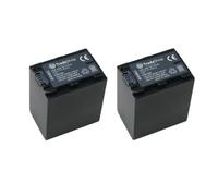 Trade-Shop Lot de 2 batteries Li-ion compatible avec Sony NP-FH70 NP-FH100 NP-FP-30 NP-FP-50 NP-FP-51 NP-FP-60 NP-FP-61 NP-FP-70 NP-FP-71 FP-90 NP-FP-91 NP-FH-30 3600 mAh