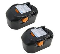 Trade-Shop Lot de 2 batteries Li-ion de qualité supérieure 14,4 V 4000 mAh 58 Wh pour AEG 4935413106 4935416790 GBS 14,4 V B1414G B1415R B1420 B1420R M1430R pour AEG BBM14 STX-R BS14 X. -R BS14G BS14