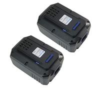 Trade-Shop Lot de 2 batteries Li-ion de qualité supérieure 36 V / 4000 mAh / 144 Wh pour tondeuse à gazon sans fil LUX-Tools A-36 Li/38 H remplace 36LB2600, 36LC01