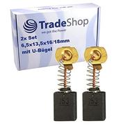 Trade-Shop Lot de 2 charbons moteur 6,5 x 13,5 mm compatibles avec Einhell PKS KGSZ 2100, RT-SM 305 L, BT-SM2050, KGSZ 3050, KSZ 2100, TE-DH 1027, NG NTS 1725 L