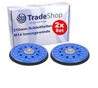 Trade-Shop Lot de 2 disques abrasifs Velcro compatibles avec Parkside PWDS 920 A1, B2, compatibles avec ponceuse murale Woodstar DWS 9 / 10 trous de poussière
