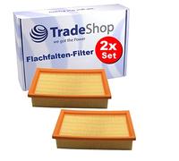 Trade-Shop Lot de 2 filtres à air plissés plats compatibles avec Flex S35 S35 HO, Kränzle Ventos 25, Ventos 35 Aspirateur industriel