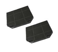 Trade-Shop Lot de 2 filtres à charbon actif compatibles avec AEG, AWH9475BM, X69454MD10, X79263MK10, X76263MK10, X78264MG10, X89264MI10, X86264MG1, X67453MD10, X66453MD10, X66453MD10, X66453MD11,