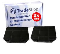 Trade-Shop Lot de 2 filtres à charbon actif compatibles avec AEG, DK6390-M, DK6393-M, X79263MV0, X79263MV1, X79264MV10, DD9691-M, DI9611-M, DI9993-M, DI9966-M, DL8560-M