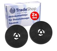 Trade-Shop Lot de 2 filtres à charbon actif compatibles avec Klarstein 10032904, 10033697, 10033744, 10033769, 10034395, 10034868, Alessia Antonia S13-60 BBPY S22-60 BBPY