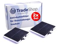 Trade-Shop Lot de 2 filtres à charbon actif compatibles avec Neff D89E34N0GB/01 D89E34S0GB/01 D97E21N0 I89E34, remplace Z5131X1 Z5134X5 Z5131X5 / hotte aspirante