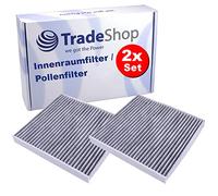 Trade-Shop Lot de 2 filtres à pollen avec charbon actif pour Skoda Karoq, Kodiaq, Octavia III, Octavia III Combi, Octavia IV, Octavia IV Combi