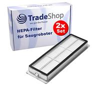 Trade-Shop Lot de 2 filtres HEPA de rechange pour aspirateur robot Xiaomi Mi Robot Vacuum Mop Mijia 1C STYTJ01ZHM Dreame F9 150 x 49 x 15 mm