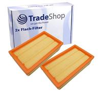 Trade-Shop Lot de 2 filtres plissés plats compatibles avec aspirateur Dewalt D27901, D27900, D27902, D27902M pour aspirateur D279015