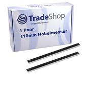 Trade-Shop Lot de 2 lames de raboteuse HSS 110 mm (2 pièces) compatibles avec Einhell Mafell AEG Black & Decker ELU Ryobi Hitachi