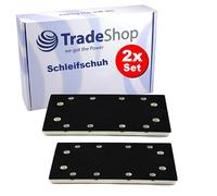 Trade-Shop Lot de 2 patins de ponçage fermeture auto-agrippante compatible avec Festool RS 300 EQ Plus, RS 3, LRS 93 - Remplace 483905 (SSH-STF-93 x 175/8)