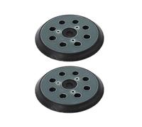 Trade-Shop Lot de 2 plaques de ponçage/support 125 mm 8 trous compatibles avec Makita DW421/K DW423/K DW426/K D26453/K D26451 Hitachi SV13YA SV13YB