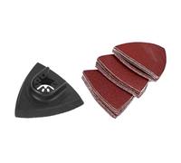 Trade-Shop Lot de 26 plaques de ponçage triangulaires compatibles avec les outils multifonctions Bosch PMF