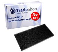Trade-Shop Lot de 3 filtres en éponge/filtre à mousse/post-moteur compatibles avec Gorenje D1E72 D7465J DS94ILS/I DE82 D85F66NB DA82IL D2A92IL D8665N D8ECO