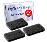 Trade-Shop Lot de 3 filtres en éponge/filtre de base, compatibles avec Miele, T8969WP, T8976WP, T8986WP, T8987WP, T8997WP, T9767WP, compatibles avec EUROPART 10039185