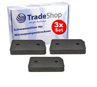 Trade-Shop Lot de 3 filtres en mousse compatibles avec Miele TED455WP TSD443WP TWD360WP TSD363WP TCB150WP TWB140WP TEB155WP TSB143WP