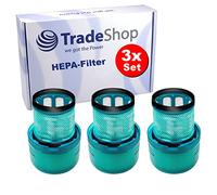 Trade-Shop Lot de 3 filtres HEPA pour pré-moteur Turquoise Compatible avec Dyson V11 Absolute / Pro, Extra, Extr Extra Pro, SV14, 970013-02, DY-970013-02