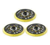 Trade-Shop Lot de 3 plateaux de ponçage 150 mm compatibles avec ponceuse excentrique Trade-Shop BO6030 BO6040, compatible avec Festool RO1 ET2 ES150 ETS150