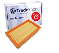 Trade-Shop Lot de 5 filtres à lamelles plats compatibles avec Dewalt D27091 D27900 Bosch GAS 35 L AFC GAS 35 L SFC+ GAS 35 M AFC GAS 55 M AFC Professional