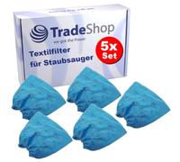 Trade-Shop Lot de 5 filtres textiles compatibles avec Karcher K4000TE KNT 2 PREMIUM (AS) MV1 MV2 MV3 NT20/1 NT22/1 NT27/1 NT38/1 NT48/1 NT221 SE4001 SE4002