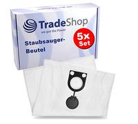 Trade-Shop Lot de 5 sacs d'aspirateur en micro-non-tissé compatibles avec les aspirateurs Metabo ASR 25 L SC, ASR 35 ACP L/M/H de rechange pour 2605411167