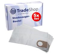 Trade-Shop Lot de 5 sacs d'aspirateur en microfibre non-tissée compatibles avec Metabo ASA 9001, AS 9010, ASA 9011 remplace 6.31348, 631348000