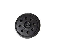 Trade-Shop Plateau de ponçage 8 trous 125 mm compatible avec Bosch PEX 12 A/AE, 125, 400, 125 A-1/A-2, 125 AE-1