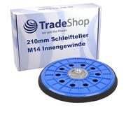 Trade-Shop Plateau de ponçage à 10 trous - Diamètre : 210 mm - Compatible avec les ponceuses murales Scheppach DS200, DS210, DS900, DS920, DS930