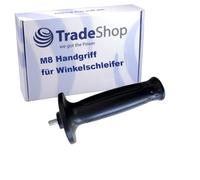 Trade-Shop Poignée professionnelle en caoutchouc dur M8 avec amortissement des vibrations compatible avec Bosch, compatible avec Fein, compatible avec meuleuse d'angle Metabo