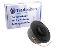 Trade-Shop Tête de débroussailleuse M12 x 1,5 mm Filetage à gauche compatible avec Stihl FS360 FS360C-E FS400 FS410 FS450 FS460 FS460C-EM FS560