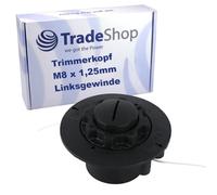 Trade-Shop Tête de débroussailleuse M8 x 1,25 mm (gauche) compatible avec Stihl FS50 C-E, FSE71, FSE81, FSA65, FSA85, remplace AutoCut C5-2