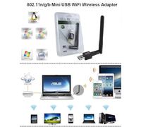 Trade shop traesio antenne Mini USB sans Fil Adaptateur WiFi Clé Wi-FI Stylo 150 Mbps