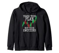 Trade Your Plan Not Your Emotions Trading Investor Actions Sweat à Capuche