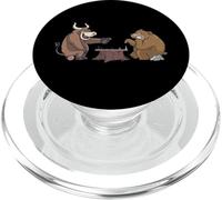 Trader en Bourse Bull Vs Bear Play Chess Investor PopSockets PopGrip pour MagSafe