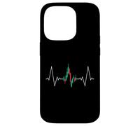 Trader Heartbeat EKG Pulse Line pour Les Fans de Trading Coque pour iPhone 14 Pro