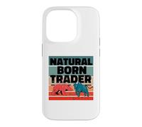 Trader né Naturel Analyste d'actions Trading d'options Coque pour iPhone 14 Pro