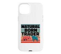Trader né Naturel Analyste d'actions Trading d'options Coque pour iPhone 15 Plus