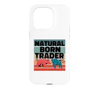 Trader né Naturel Analyste d'actions Trading d'options Coque pour iPhone 15 Pro
