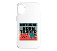 Trader né Naturel Analyste d'actions Trading d'options Coque pour iPhone 16 Plus