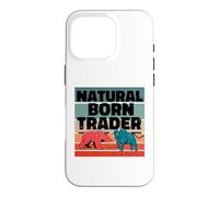 Trader né Naturel Analyste d'actions Trading d'options Coque pour iPhone 16 Pro