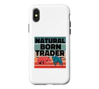 Trader né Naturel Analyste d'actions Trading d'options Coque pour iPhone X/XS